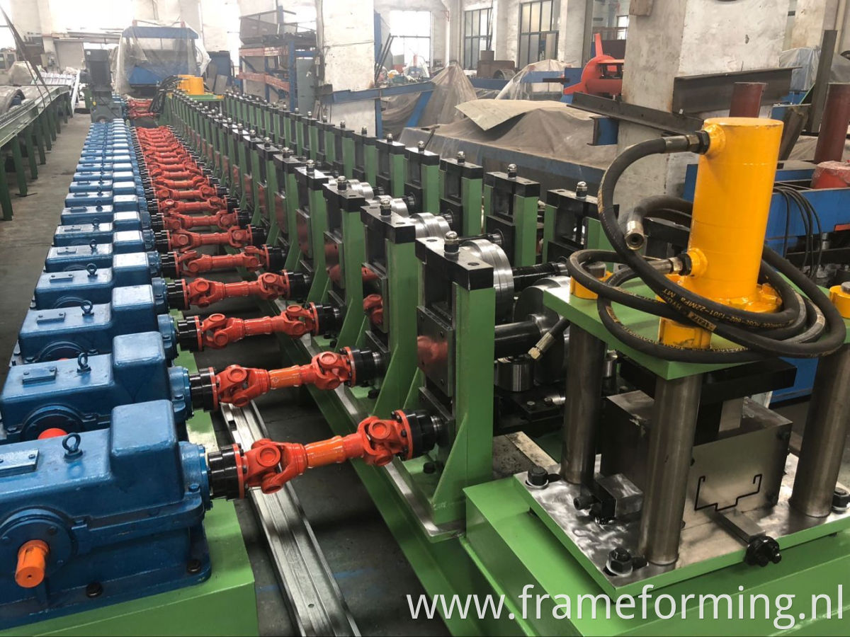 steel door frame machine